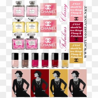 Coco Chanel Free Sticker Sheet - Coco Chanel, HD Png Download