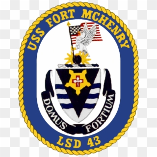Uss Fort Mchenry Lsd-43 Crest - Uss Fort Mchenry Lsd 43 Logo, HD Png Download