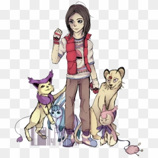 Pokemon Team Sketch - Cartoon, HD Png Download