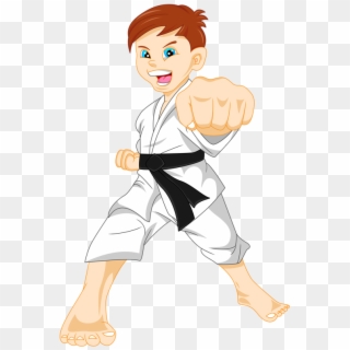 Karate Cartoon Stock Photography Illustration Momentum - Karate Kid Cartoon, HD Png Download
