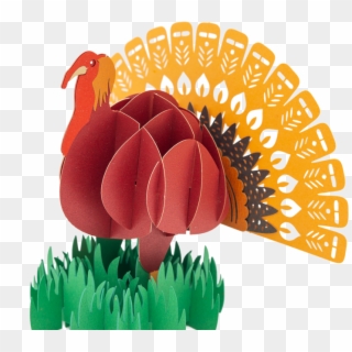 Turkey Thanksgiving Pop Up Card - Turkey, HD Png Download