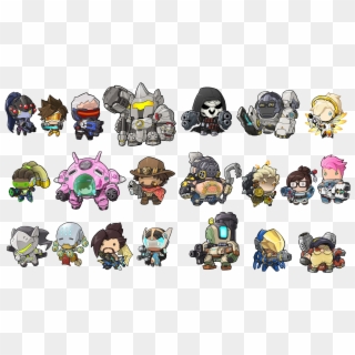 Not Separate But At Least They're All On Transparent - Todos Os Bonitinhos Do Overwatch, HD Png Download