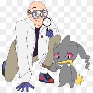 Yoshua Use To Be A Scientist Investigating Ghost Pokemon - Cartoon, HD Png Download
