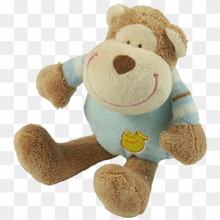 Soft Shake Toys Monkey Blue - Stuffed Toy, HD Png Download