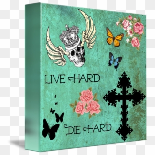 Live Hard Die Hard By Krystal Duggan, // Live, Die, - Christmas Card, HD Png Download
