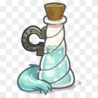 Free Png Medieval 2013 Potions White Puffle Unrn - Club Penguin Puffles Unicórnio, Transparent Png