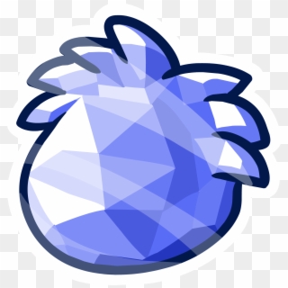 Blue Crystal Puffle Pin - Club Penguin Crystal Puffle, HD Png Download