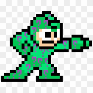 Riddler Mega Man - Pixel Game Character Png, Transparent Png