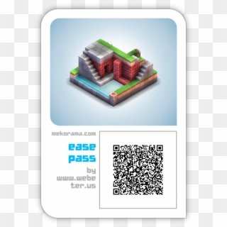 Mekorama Ease Pass Cube - Qr Code Mekorama Levels, HD Png Download