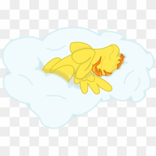 Spitfire Snuggling A Cloud - Illustration, HD Png Download