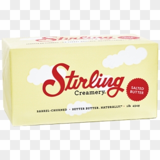 Stirling Creamery Salted Butter - Stirling Creamery, HD Png Download