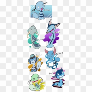 Wooper Crossbreeds Because I Missed Out On The Variants - Cartoon, HD Png Download