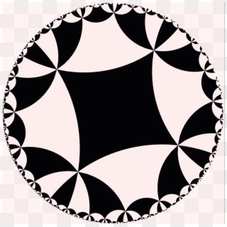4 8 Hyperbolic Checkerboard - Circle, HD Png Download