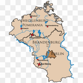 Back To Map Of Germany - Rivers In Brandenburg Germany, HD Png Download