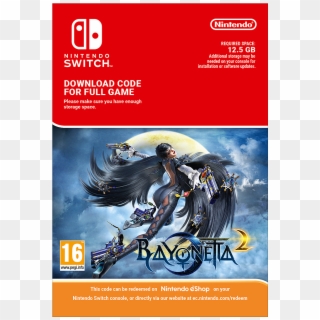 Nintendo Switch Bayonetta Code, HD Png Download