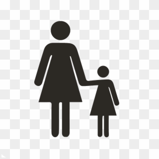 Single Mom Png - Male And Female Figures, Transparent Png