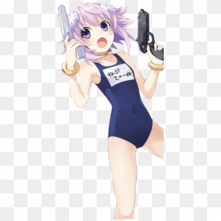 Clothing Human Hair Color Anime Joint Cartoon Arm Figurine - Hyperdimension Neptunia Neptune Png, Transparent Png