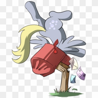 Madmax, Crash, Derpy Hooves, Derpy Inside A Mailbox, - Cartoon, HD Png Download