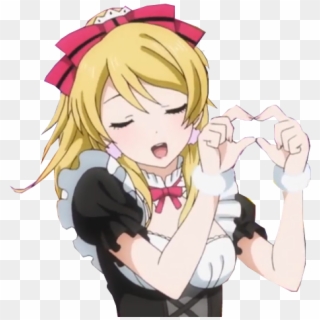Love Live Ayase Eli Render Cut By Kona By Con Co Bay - Cartoon, HD Png Download