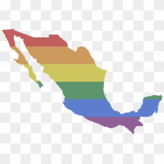 Mapa Mexico Arcoiris - Vector Free Mexico Map, HD Png Download
