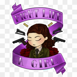 Empowerment Inspiration › - Fight Like A Girl Agent Carter, HD Png Download