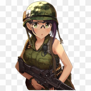 Transparent デレマス 🌼 - Anime Hot Military Girl, HD Png Download