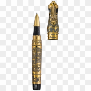 Ancient Civilisation “thoth” Rollerball Pen, Gold - Lipstick, HD Png Download