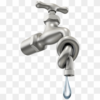 Twisted Faucet With Water Drip - Stop My Sperm Leakage, HD Png Download