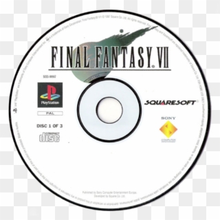 Final Fantasy Vii - Final Fantasy Vii Psx Disc, HD Png Download