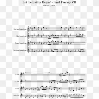 Final Fantasy Vii Sheet Music 1 Of 4 Pages - Ultimate Warm Up For Trumpet, HD Png Download