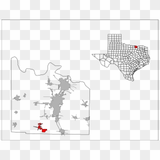 Grayson County Gunter - Map Of Texas Counties, HD Png Download