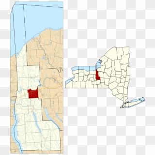 Cayuga County Ny Brutus Town Highlighted - Map Of New York, HD Png Download
