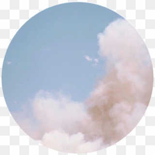 #aesthetic #icon #cirlce #blue #white #cloud #blueaesthetic - Circle, HD Png Download
