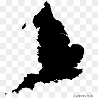 Blank Vector Map Of England - North South Divide Map Uk, HD Png Download