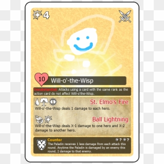 Will O' The Wisp Is A Combat Encounter - Emoticon, HD Png Download