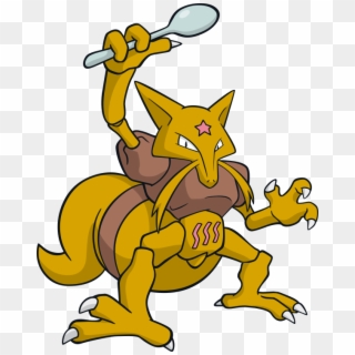 Pokemon Shiny Kadabra Is A Fictional Character Of Humans - Yellow Pokemon With Spoon, HD Png Download