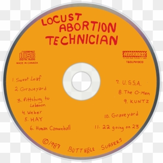 Butthole Surfers Locust Abortion Technician Cd Disc - Circle, HD Png Download