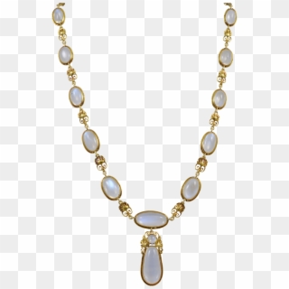 Oakes Studio Gold And Moonstone Necklace - Necklace, HD Png Download