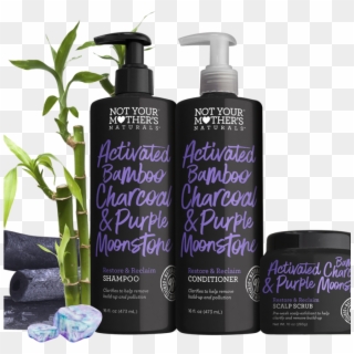 Activated Bamboo Charcoal & Purple Moonstone - Not Your Mother's Naturals, HD Png Download