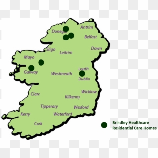 Map Of Ireland, HD Png Download