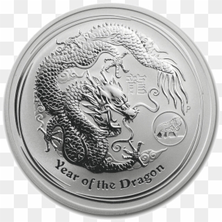2012 Australian Dragon 1oz Silver Coin - Silver, HD Png Download
