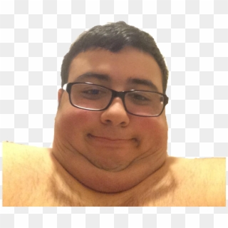 Persondouble Chin Selfie - Double Chin With Glasses, HD Png Download