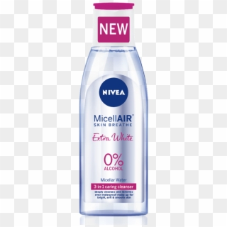 Extra White Micellair Cleanser 0% Alcohol - Nivea Micellar Water Acne Clear, HD Png Download