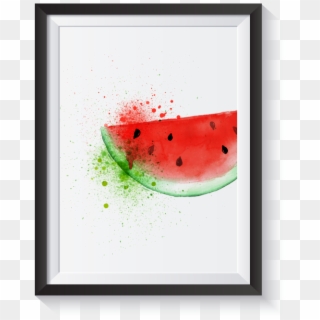 Scandi Water Colour Watermelon Minimal Nordic Print - Watermelon, HD Png Download
