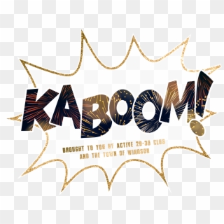 Kaboom Logo With White - Graphic Design, HD Png Download