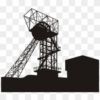Mine Shaft Machine Mining Shaft Extract Tower - Coal Mine Clip Art, HD Png Download