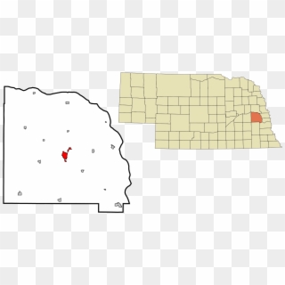 Saunders County Nebraska Incorporated And Unincorporated - Ashland Nebraska, HD Png Download