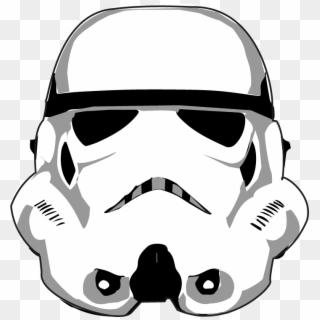 Jpg Freeuse Collection Of Face Drawing High Quality - Stormtrooper Helmet Vector Png, Transparent Png