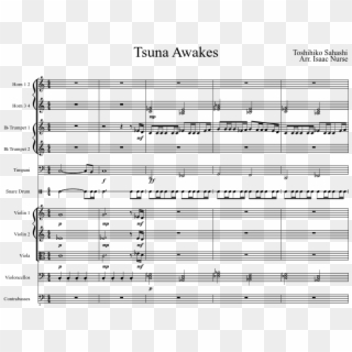 Tsuna Awakes Sheet Music Composed By Toshihiko Sahashi - Danny Elfman Batman Theme Score, HD Png Download