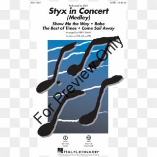 Click To Expand Styx In Concert Thumbnail - Hallelujah Choir Sheet Music Leonard Cohen Free, HD Png Download